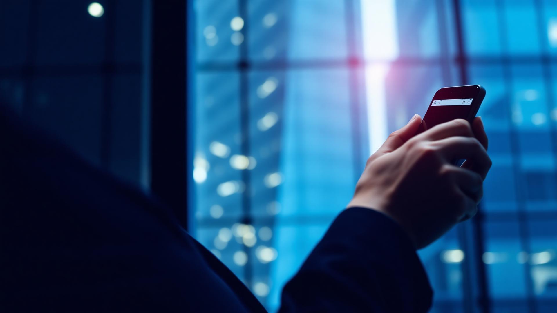 Customer using a digital banking app